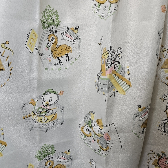 Vintage 1950s baby nursery curtains!! 6 panels!! - Picture 4 of 5